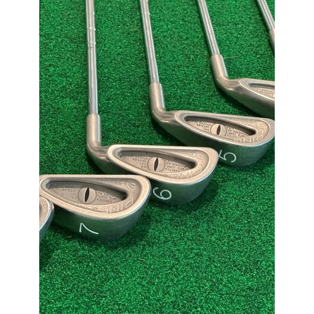 Ping Eye Iron Set 3-SW Karsten Matching Serial Numbers New Grips Steel Shafts
